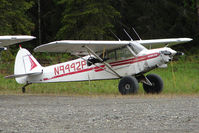 N9442P - 1974 Piper PA-18-150, c/n: 18-7409129 noted by the roadside at K-Beach Road , Soldotna AK - by Terry Fletcher