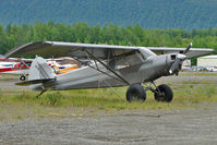 N9350D @ PABV - 1958 Piper PA-18A 150, c/n: 18-6607 at Birchwood - by Terry Fletcher