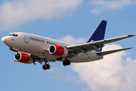 LN-RPX @ EGLL - SAS Braathens - by Chris Hall