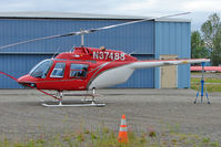 N37488 @ LHD - 1977 Bell 206B, c/n: 2188 at Lake Hood - by Terry Fletcher