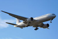 N77012 @ EGLL - Continental Airlines - by Chris Hall