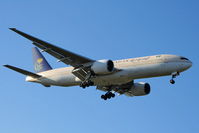 HZ-AKK @ EGLL - Saudi Arabian Airlines - by Chris Hall