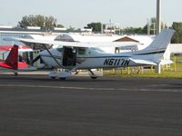 N6117N @ ZPH - In line for fuel at Zephyrhills, Florida - by Bob Simmermon