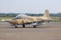 G-UVNR @ EGFH - Strikemaster (Viper 2) stop over at Swansea Airport - by Roger Winser