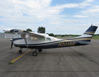 N205BB @ KAXN - Cessna 205 Super Skylane on the line. - by Kreg Anderson