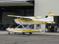 N8297Q @ KPKD - Cessna A185F Skywagon at Park Rapids Avionics. - by Kreg Anderson