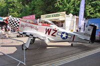 G-MUZY @ EGTB - 1951 Commonwealth Aircraft Corporation Pty Ltd CA 18 MK 22 (MUSTANG P-51D), c/n: CACM-192-1517 on display at AeroExpo 2010