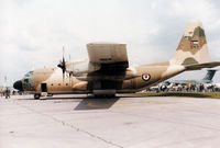 347 @ EGDM - C-130H Hercules of 3 Squadron Royal Jordanian Air Force on display at the 1990 Boscombe Down Battle of Britain 50th Anniversary Airshow. - by Peter Nicholson
