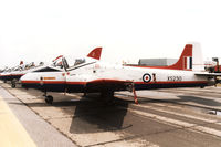 XS230 @ EGDM - Jet Provost T.5P of the Empire Test Pilots School on display at the 1990 Boscombe Down Battle of Britain 50th Anniversary Airshow. - by Peter Nicholson