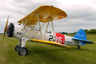 N10053 @ EGBM - Boeing A75N1, c/n: 75-4986 based at Shenstone UK - Navy 286 - the former USNavy 55749 pictured at a Charity Fly-In at Tatenhill - by Terry Fletcher