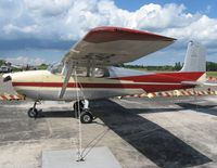 N9312B @ KCFE - Cessna 175 Skylark on the line. - by Kreg Anderson