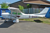 G-BHDP @ EGTB - 1980 Reims Aviation Sa REIMS CESSNA F182Q, c/n: 0131 at Booker - by Terry Fletcher