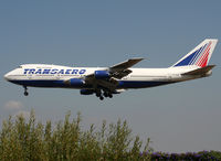 VP-BQE @ LEBL - Landing rwy 25R - by Shunn311