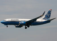 VQ-BER @ LEBL - Landing rwy 25R - by Shunn311