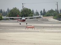 N2927K @ CCB - Moments before touching down on runway 24 - by Helicopterfriend