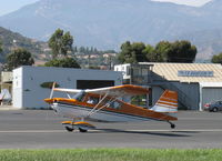 N8741V @ SZP - 1975 Bellanca 7GCBC CITABRIA, Lycoming O-320-A2B 150 Hp, landing roll Rwy 22 - by Doug Robertson