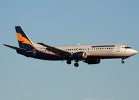 VQ-BAN @ LEBL - Landing rwy 25R - by Shunn311