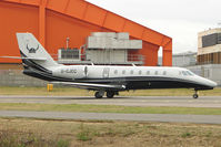 G-CJCC @ EGGW - Eurojet's 2008 Cessna CESSNA 680, c/n: 680-0189
at Luton - by Terry Fletcher