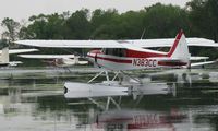 N383CC @ 96WI - Piper PA-18-150 Super Cub moored at AirVenture 2010. - by Kreg Anderson