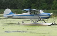 N3287A @ 96WI - Cessna 170B moored at AirVenture 2010.