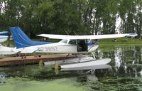 N73892 @ 96WI - Cessna 172N Skyhawk docked at AirVenture 2010. - by Kreg Anderson