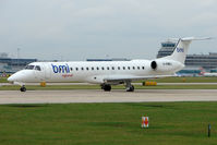 G-EMBJ @ EGCC - BMI 1999 Empresa Brasileira De Aeronautica Sa EMB-145EU, c/n: 145134 at Manchester UK - by Terry Fletcher