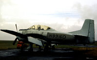 N99160 @ BQH - T-28D Trojan ex 49-1634 seen at Biggin Hill in the Spring of 1978 awaiting ferry flight to the United States, where it looks somewhat different in 2007 at Virginia Beach. - by Peter Nicholson