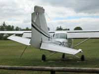 G-FIFO @ EGHP - DAMAGE TO RESIDENT CESSNA 152 AFTER FLIPPING OVER ON LANDING PILOT OK. - by BIKE PILOT