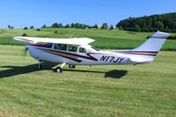 N17JY @ 2D7 - Arriving at the Father's Day breakfast fly-in, Beach City, Ohio.