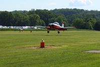 N710CT @ 2D7 - Arriving at the Father's Day breakfast fly-in, Beach City, Ohio.