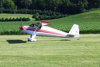 N2011B @ 2D7 - Arriving at the Father's Day breakfast fly-in, Beach City, Ohio.
