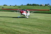 N2011B @ 2D7 - Arriving at the Father's Day breakfast fly-in, Beach City, Ohio.