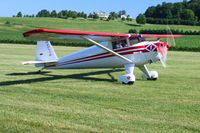 N2011B @ 2D7 - Arriving at the Father's Day breakfast fly-in, Beach City, Ohio.