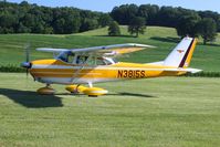 N3815S @ 2D7 - Arriving at the Father's Day breakfast fly-in, Beach City, Ohio.