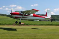 N4610B @ 2D7 - Arriving at the Father's Day breakfast fly-in, Beach City, Ohio.