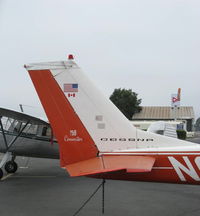 N6480G @ SZP - 1970 Cessna 150K COMMUTER, Continental O-200 100 Hp, tail - by Doug Robertson