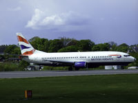 G-DOCH @ EGPH - BA B737 Lined up on runway 06 ready for departure to LGW - by Mike stanners