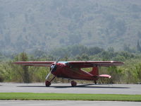 N195H @ SZP - 1948 Cessna 195 BUSINESSLINER, Jacobs R755-A2 300 Hp, regular visitor from MHV - by Doug Robertson