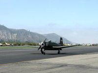N595JF @ SZP - 1969 Nanchang China CJ-6A 'Nanchang Nancy', Vedeneev (Ivchenko) M14b 360 Hp upgrade, rare splined shaft engine-only 5 known M14b engines in America, taxi back - by Doug Robertson