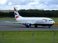 G-DOCS @ EGPH - British airways Boeing 737-436 arrives at EDI From LGW - by Mike stanners