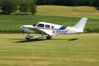 N7031C @ 2D7 - Arriving at Beach City, Ohio during the Father's Day fly-in. - by Bob Simmermon