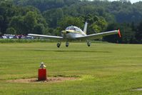 N7989N @ 2D7 - Arriving at Beach City, Ohio during the Father's Day fly-in. - by Bob Simmermon