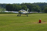 N7989N @ 2D7 - Arriving at Beach City, Ohio during the Father's Day fly-in. - by Bob Simmermon