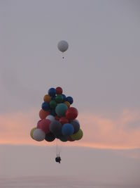 N878UP @ KOSH - Cluster ballon in evening sky Oshkosh WI USA