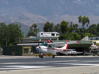 N60855 @ SZP - 1969 Cessna 150J, Continental o-200 100 Hp, landing Rwy 22 - by Doug Robertson