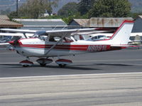 N8091L @ SZP - 1967 Cessna 172H, Continental O-300 145 Hp, landing roll Rwy 22 - by Doug Robertson