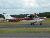G-BAEY @ EGLK - THIELERT CENTURION POWERED F172M TAXYING PAST THE CAFE - by BIKE PILOT