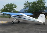 CF-HET @ KAXN - Cessna 120 at the fuel pump. - by Kreg Anderson