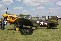 N401WH @ OSH - 1942 Curtiss P-40-K, c/n: 42-10256 - by Timothy Aanerud
