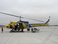 N205VC @ NTD - 1969 Bell 205A-1, one 1,400 shp AVCO Lycoming TS313A Turboshaft derated to 1,250 shp for takeoff. Ventura County Sheriff's Department #8 - by Doug Robertson